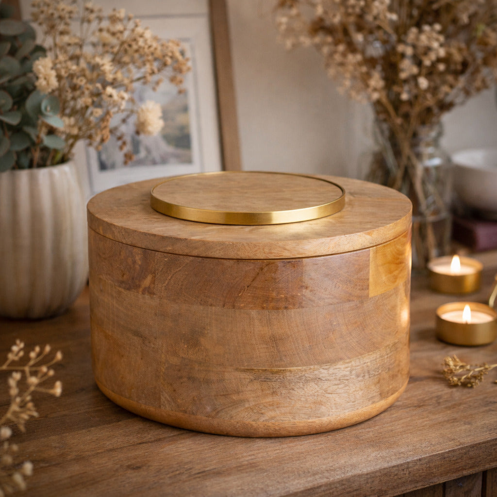 Boite décorative en bois de manguier