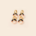 Boucles d'oreilles anneaux léopard