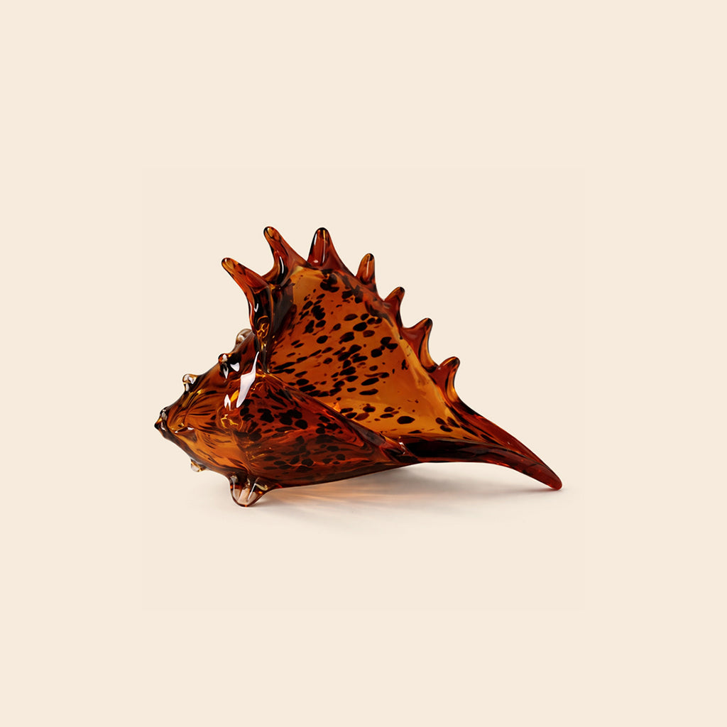 Coquillage en verre léopard
