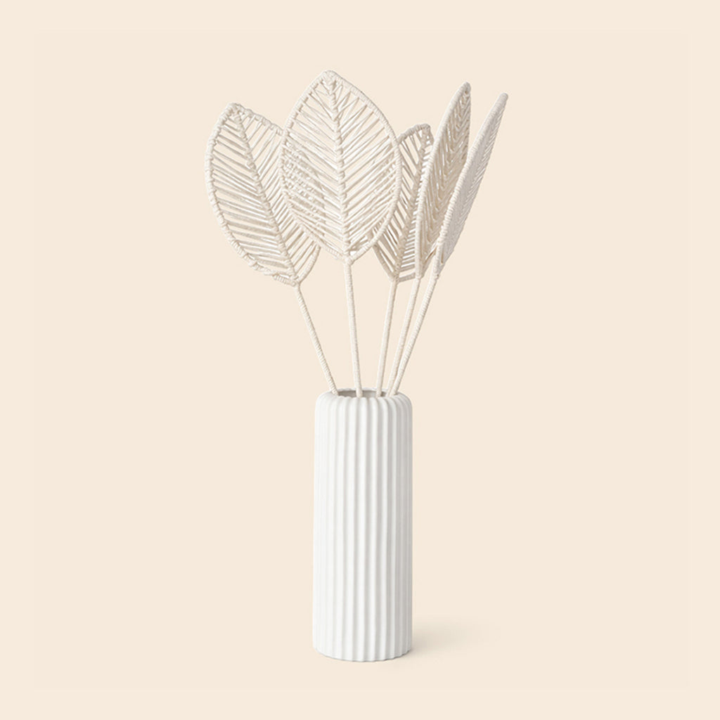 Feuilles décoratives en coton