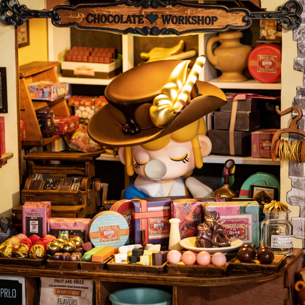 Plongez dans un univers gourmand et plein de poésie avec la maison miniature DIY Chocolat d’Henry de Robotime. Cette maquette à assembler soi-même recrée avec minutie une charmante chocolaterie, regorgeant de détails délicats : comptoirs, boîtes de chocolats, étagères, décorations et petits accessoires réalistes.