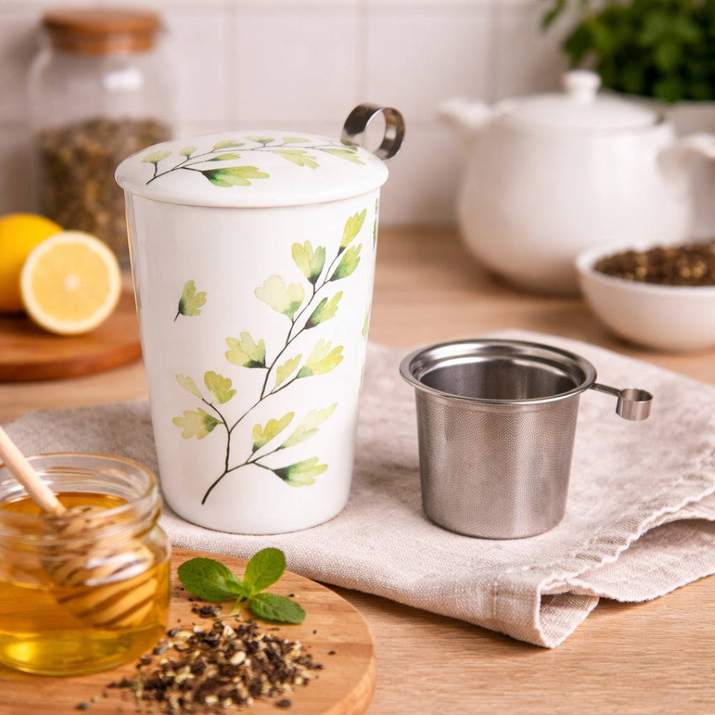 Mug avec filtre et couvercle TEAEVE - Eigenart